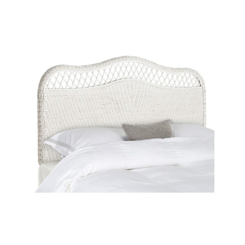 SEPHINA WHITE RATTAN HEADBOARD, SEA8033B-F. Picture 1