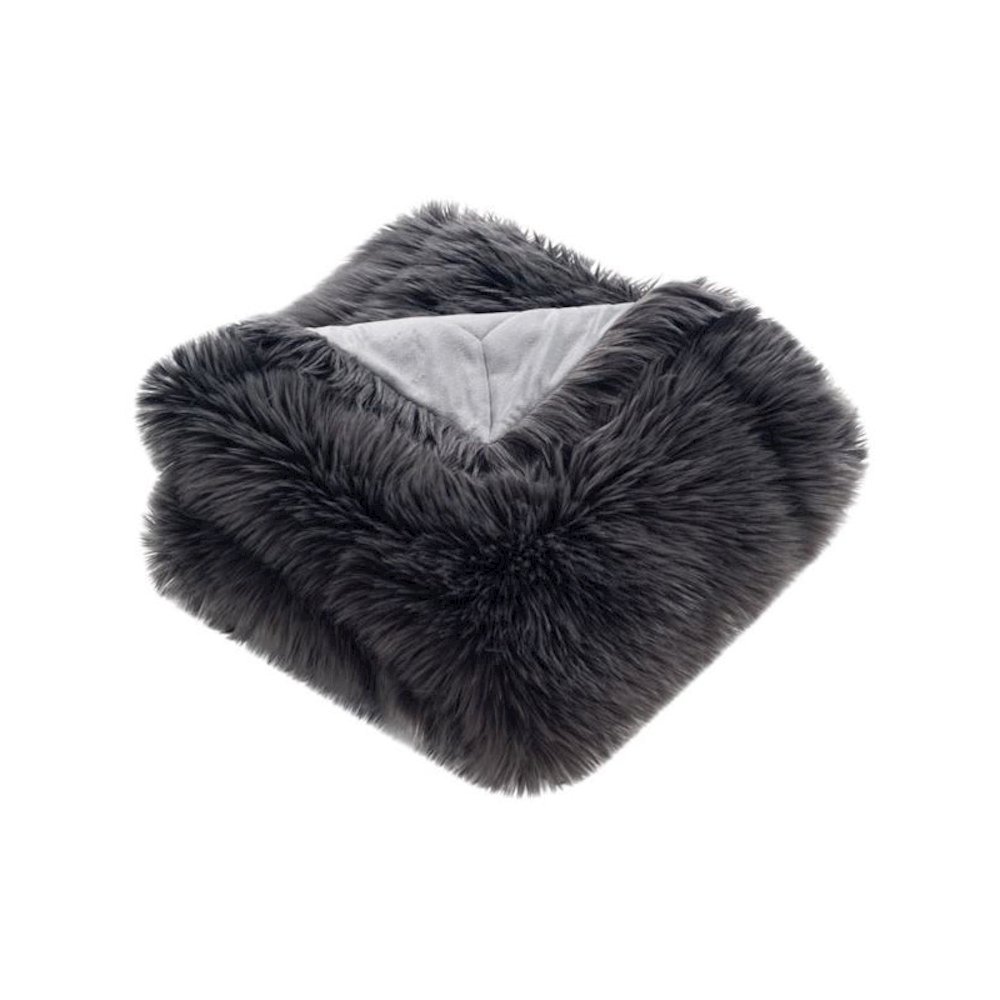 FAUX GREY SHADOW FOX, THR707A-5060. Picture 1