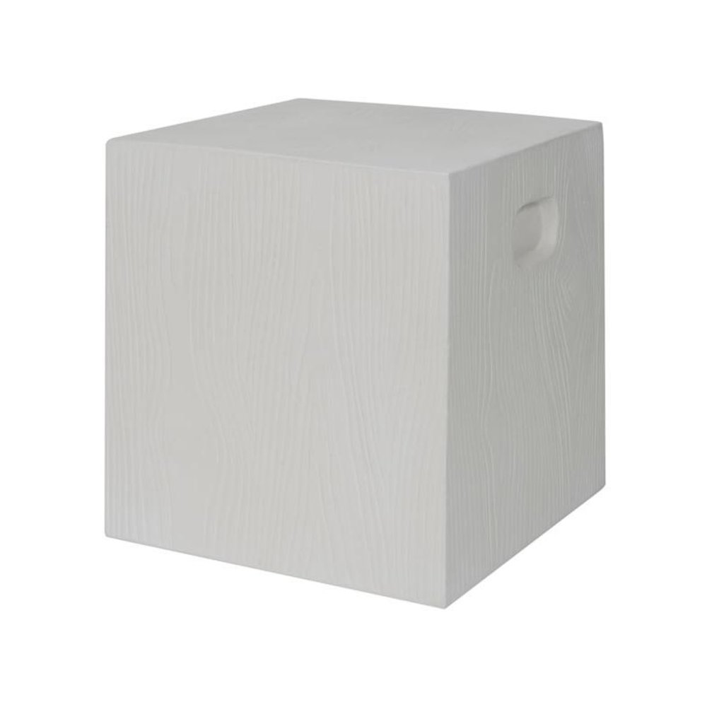 Cube Indoor/Outdoor Modern Concrete 16.5-Inch H Accent Table. Picture 1