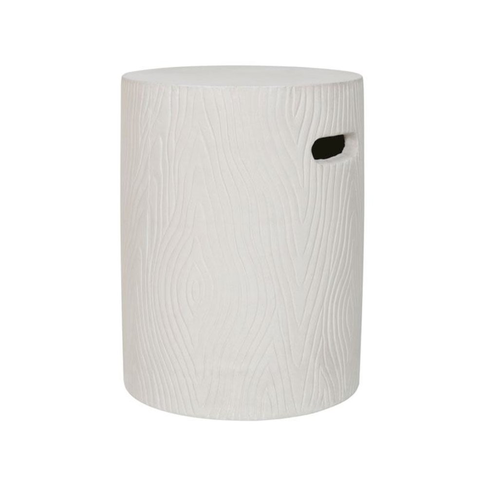 Trunk Indoor/Outdoor Modern Concrete Round 16.5-Inch H Accent Table. Picture 1