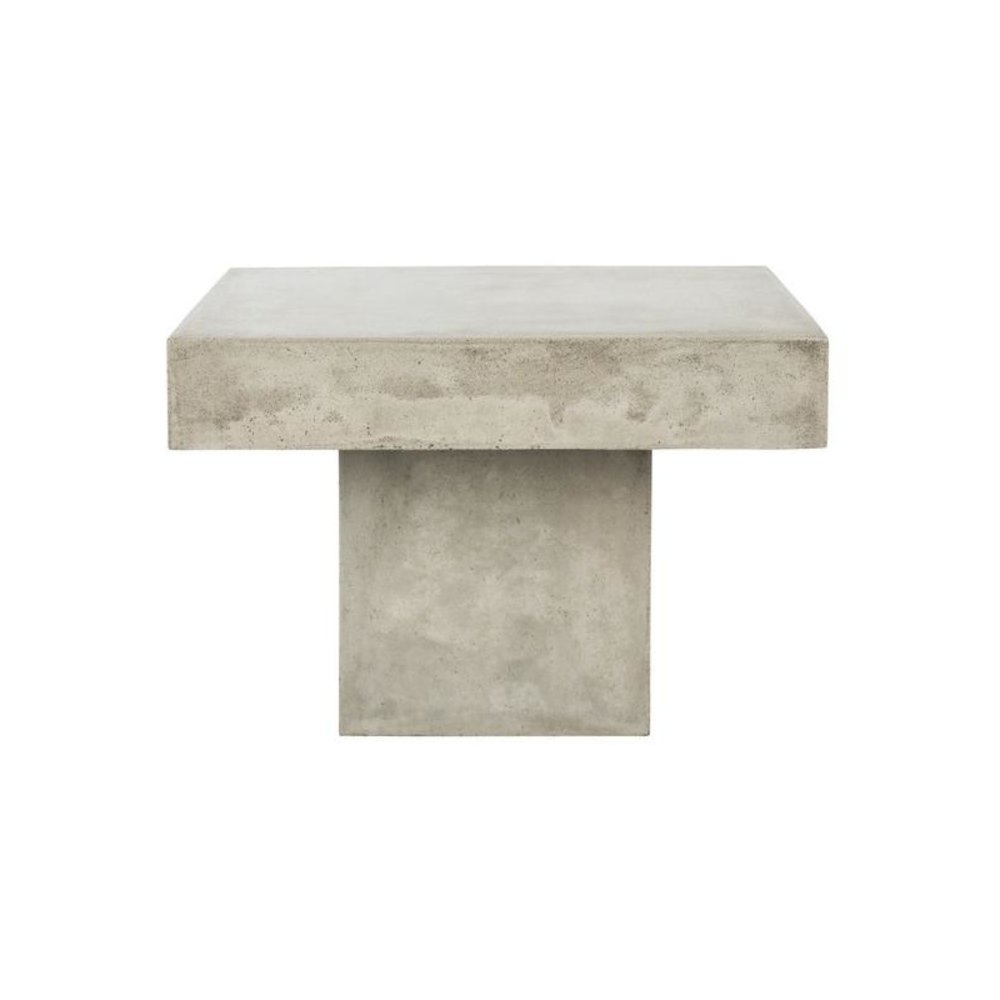 Tallen Dark Grey Indoor/Outdoor Modern Concrete 15.75" Coffee Table. Picture 1