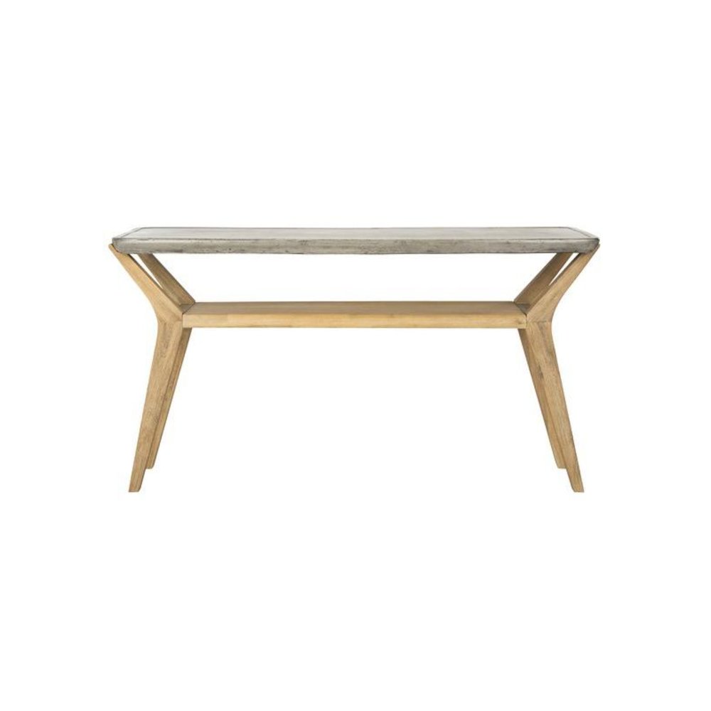 Babette Indoor/Outdoor Modern Concrete 29.53-Inch H Console. Picture 1