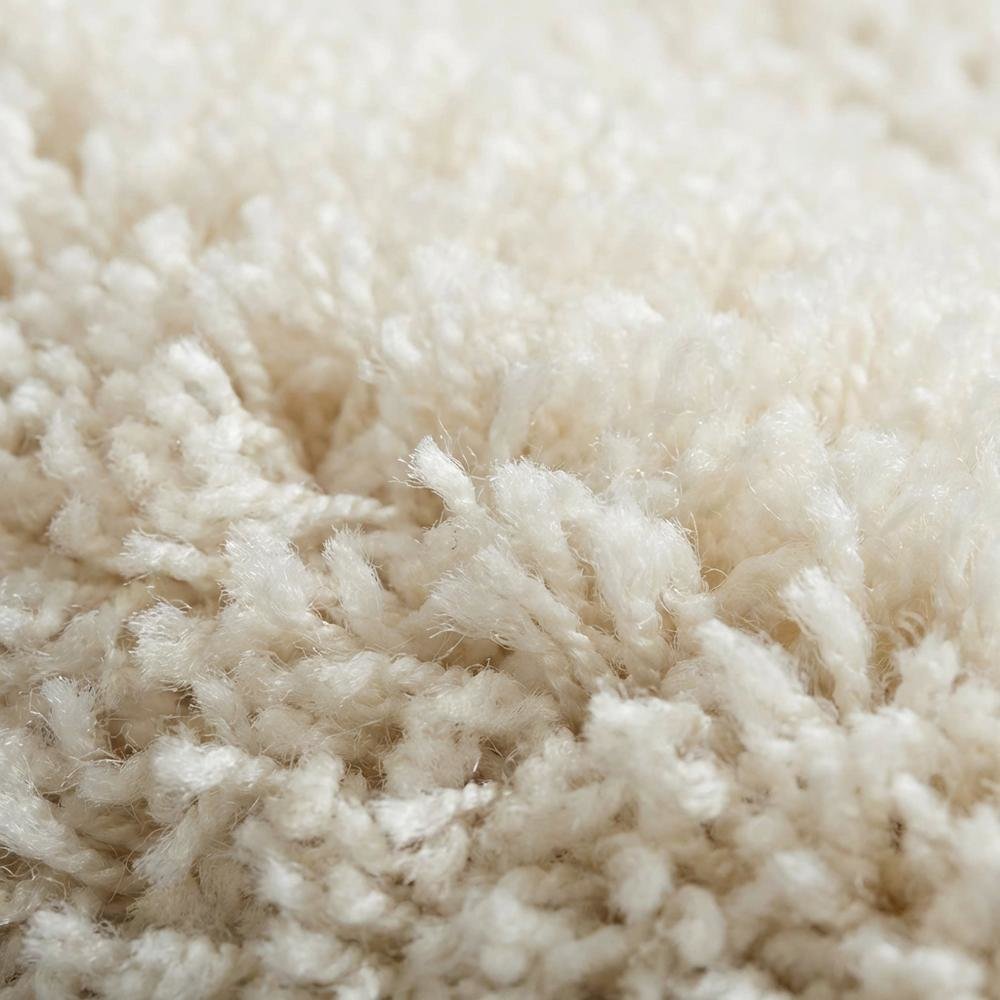 Ivory and Beige Area Rug, Power Loomed Large Rectangle Design for Living Room. Picture 5