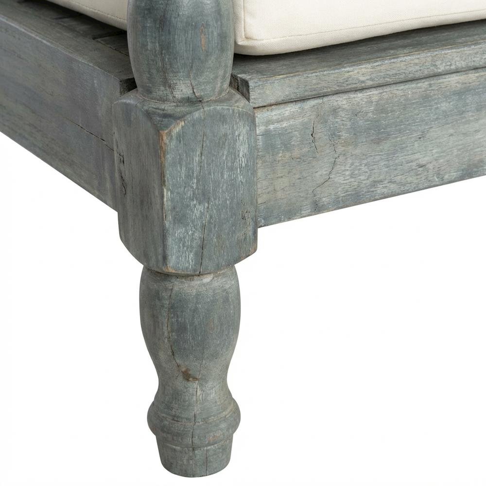 Outdoor Ash Grey Daybed With Polyester Upholstery And Galvanized Steel Frame. Picture 6
