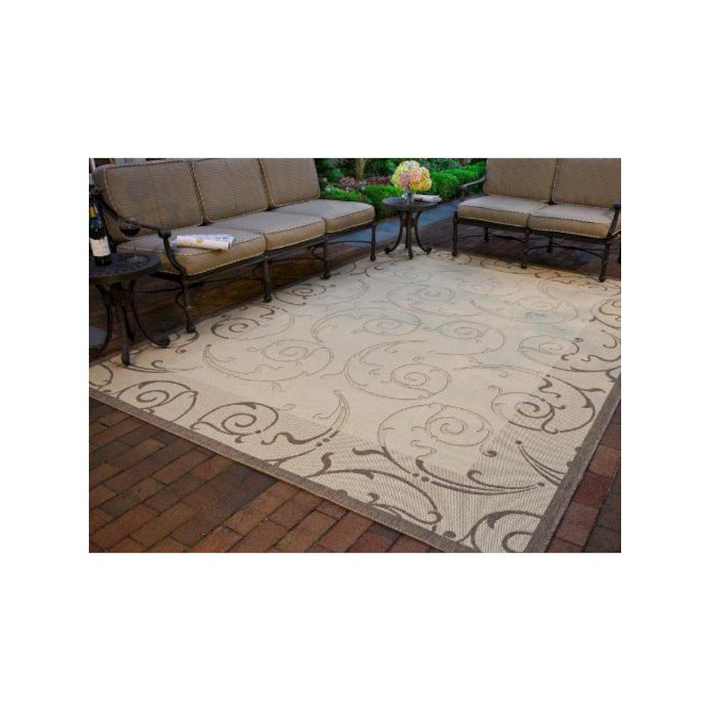 COURTYARD, NATURAL / BROWN, 9' X 12', Area Rug, CY2665-3001-9. Picture 2
