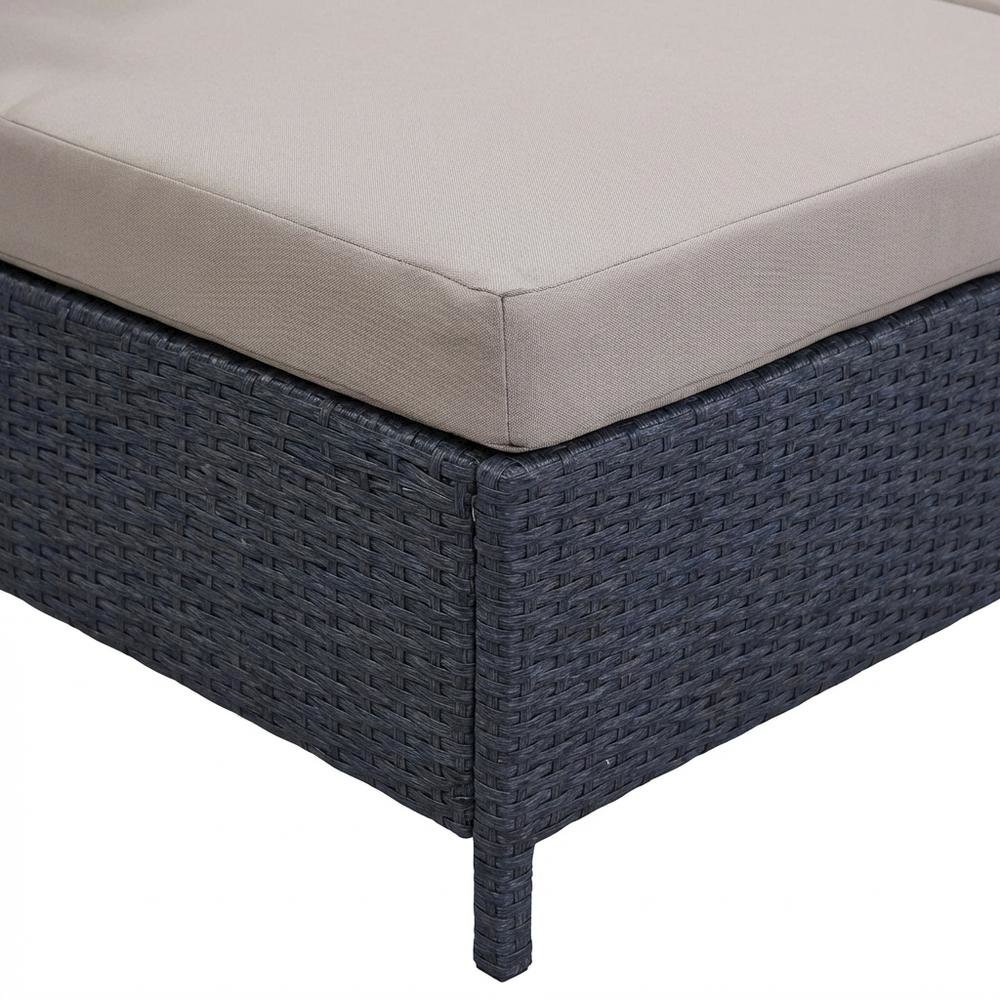 Outdoor Titanium Daybed With Foam Cushion And Powder-Coated Finish. Picture 6