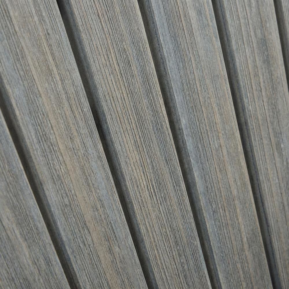 Acacia Wood Adirondack Chair With Ash Grey Finish And Galvanized Steel Hardware. Picture 5