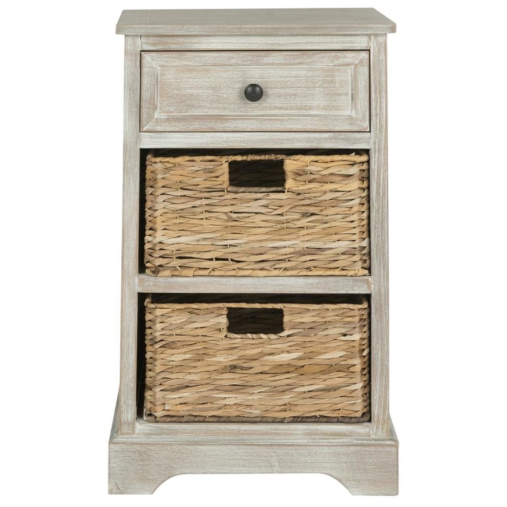 Distressed Cream, Side Table, Quality Build, Durable Wood Frame. Picture 4