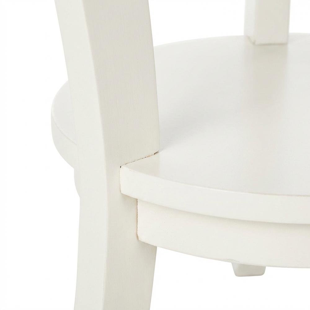 Distressed Cream, Pedestal Table, Pedestal Base, Quality Build. Picture 6
