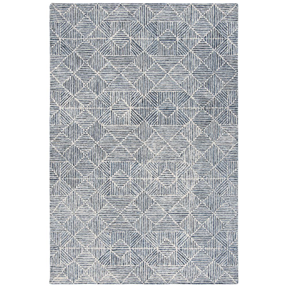 Abstract, BLUE, 5' X 8', Area Rug, ABT763M-5. Picture 1