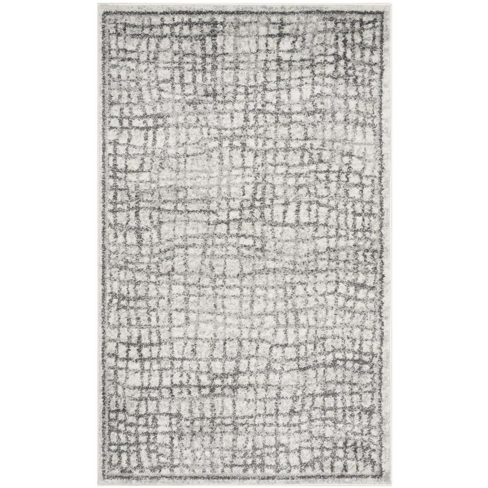 Adirondack, SILVER / IVORY, 3' X 5', Area Rug, ADR103B-3. Picture 1