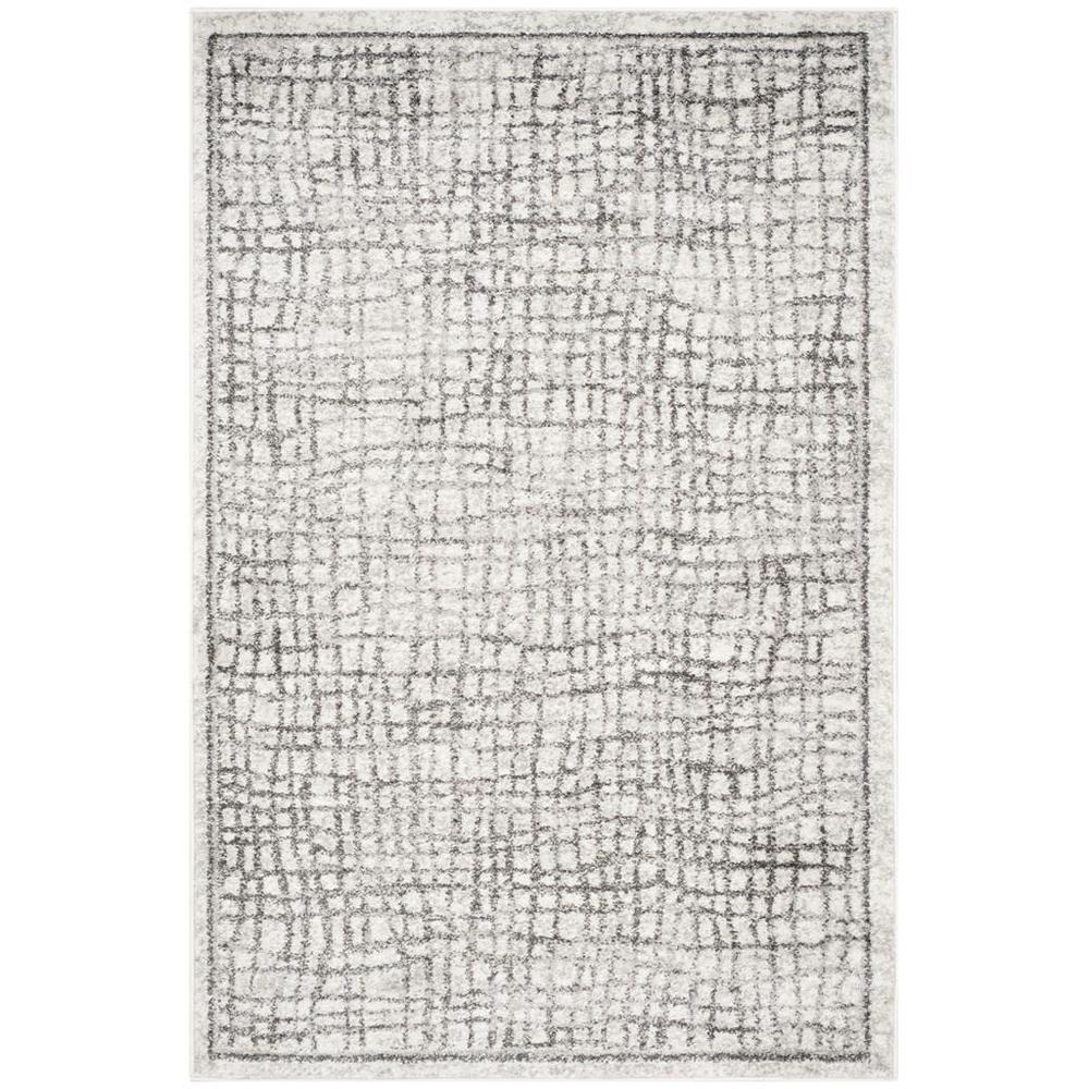 Adirondack, SILVER / IVORY, 4' X 6', Area Rug, ADR103B-4. Picture 1