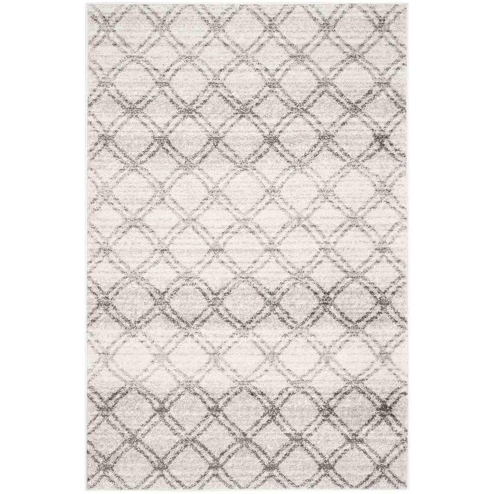 Adirondack, SILVER / CHARCOAL, 6' X 9', Area Rug, ADR105P-6. Picture 1