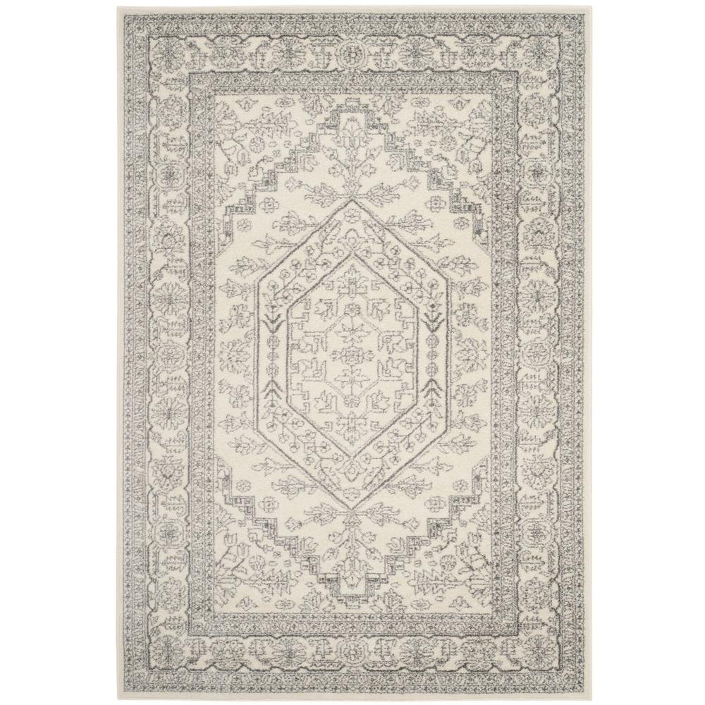 Adirondack, IVORY / SILVER, 4' X 6', Area Rug, ADR108B-4. Picture 1