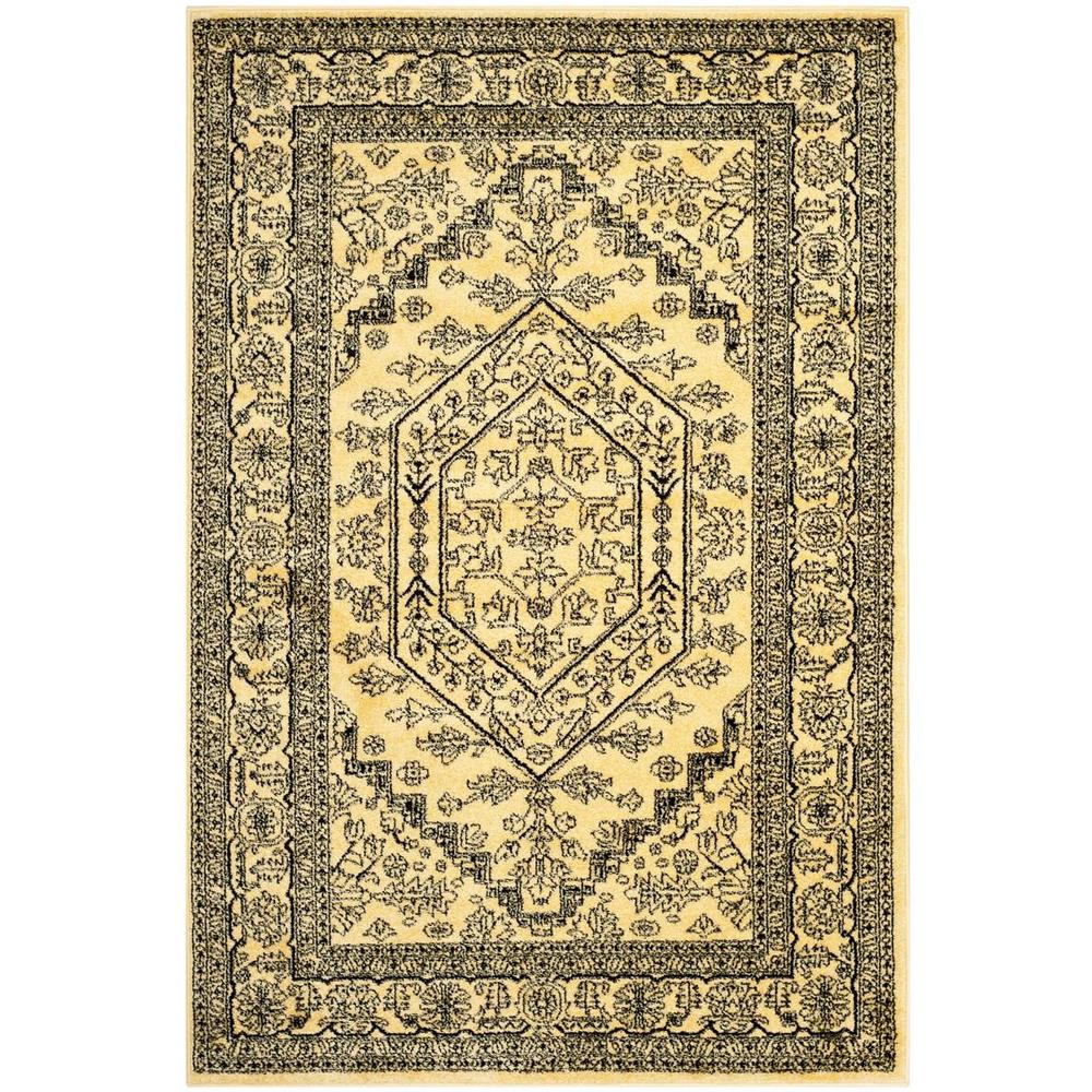 Adirondack, GOLD / BLACK, 5'-1" X 7'-6", Area Rug. Picture 1