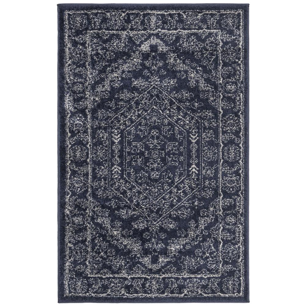 Adirondack, NAVY / IVORY, 3' X 5', Area Rug, ADR108N-3. Picture 1