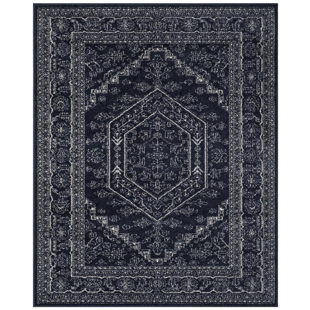 Adirondack, NAVY / IVORY, 9' X 12', Area Rug. Picture 1