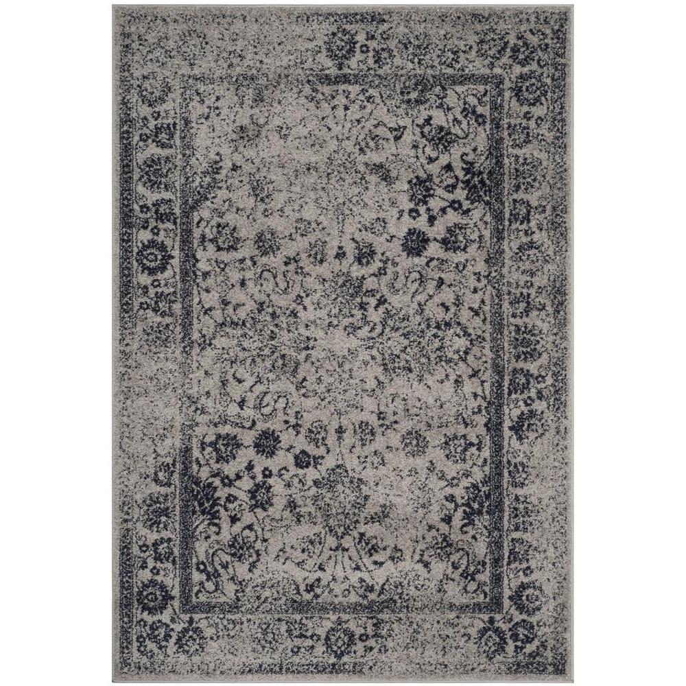 Adirondack, GREY / NAVY, 5'-1" X 7'-6", Area Rug. Picture 1