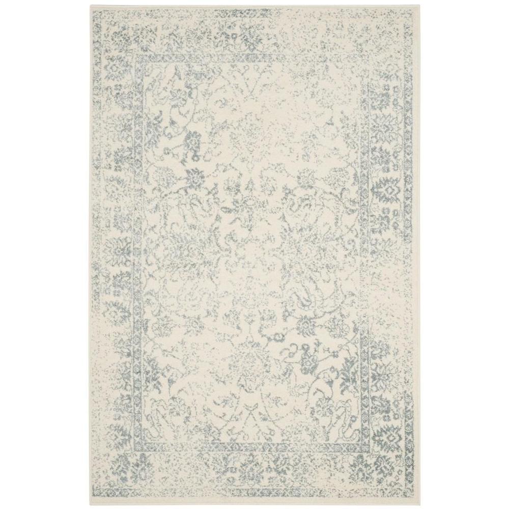 Adirondack, IVORY / SLATE, 4' X 6', Area Rug, ADR109S-4. Picture 1