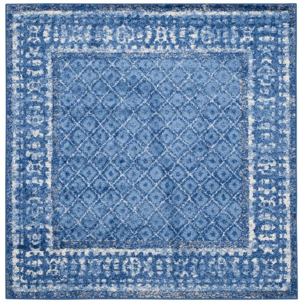 Adirondack, LIGHT BLUE / DARK BLUE, 6' X 6' Square, Area Rug, ADR110F-6SQ. Picture 1
