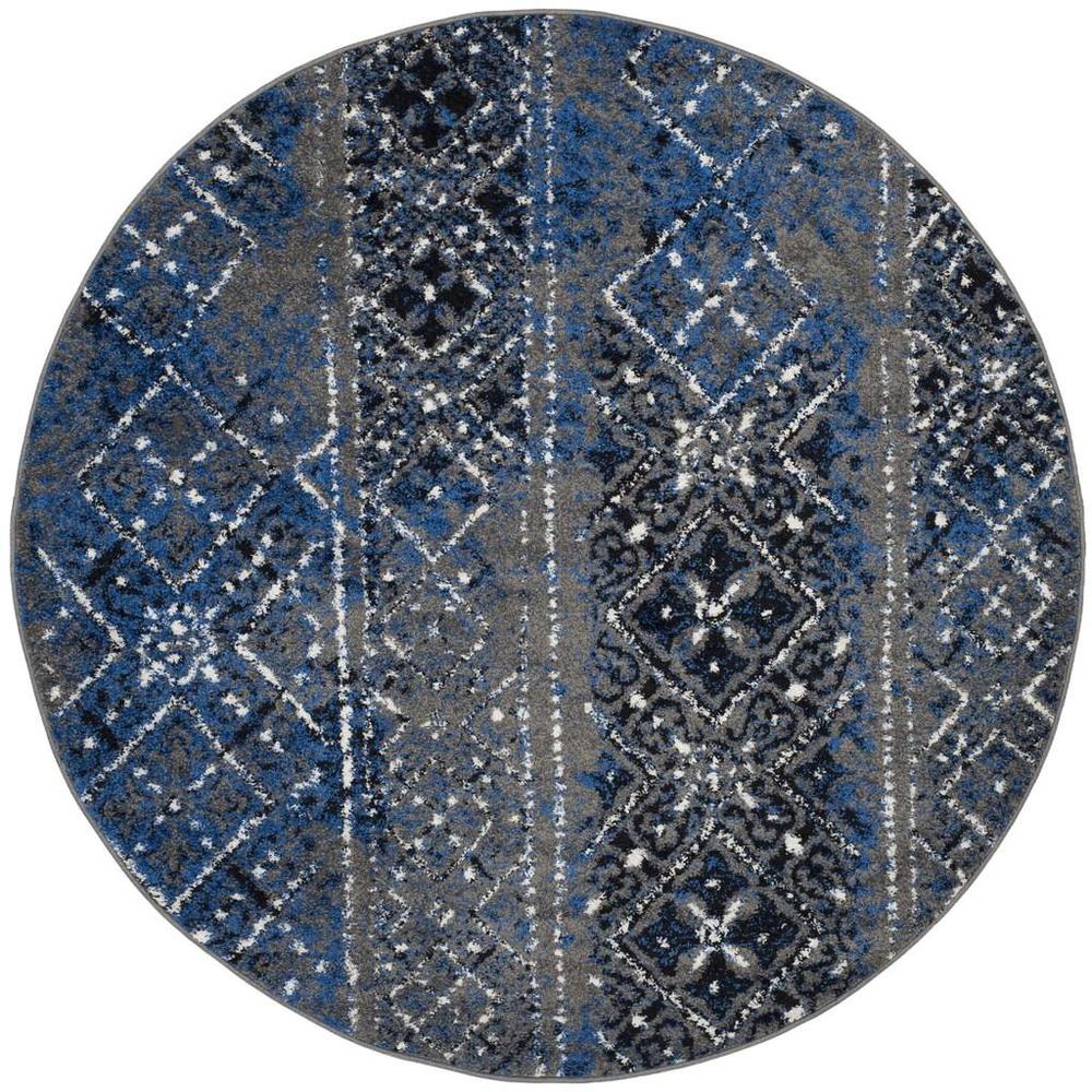Adirondack, SILVER / MULTI, 6' X 6' Round, Area Rug, ADR111G-6R. Picture 1