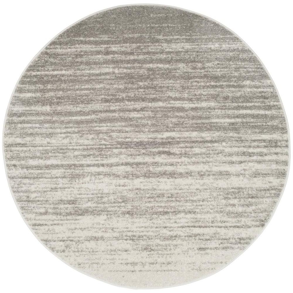 Adirondack, LIGHT GREY / GREY, 4' X 4' Round, Area Rug, ADR113C-4R. Picture 1