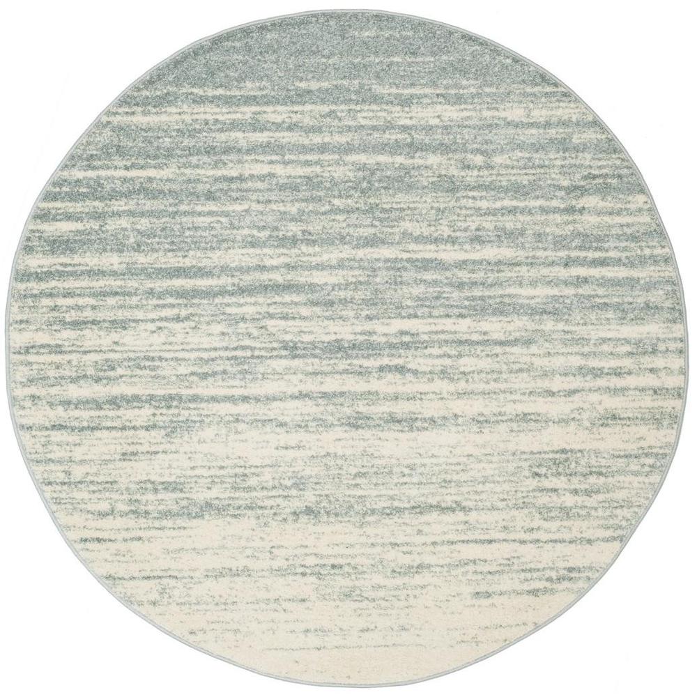Adirondack, SLATE / CREAM, 6' X 6' Round, Area Rug. Picture 1