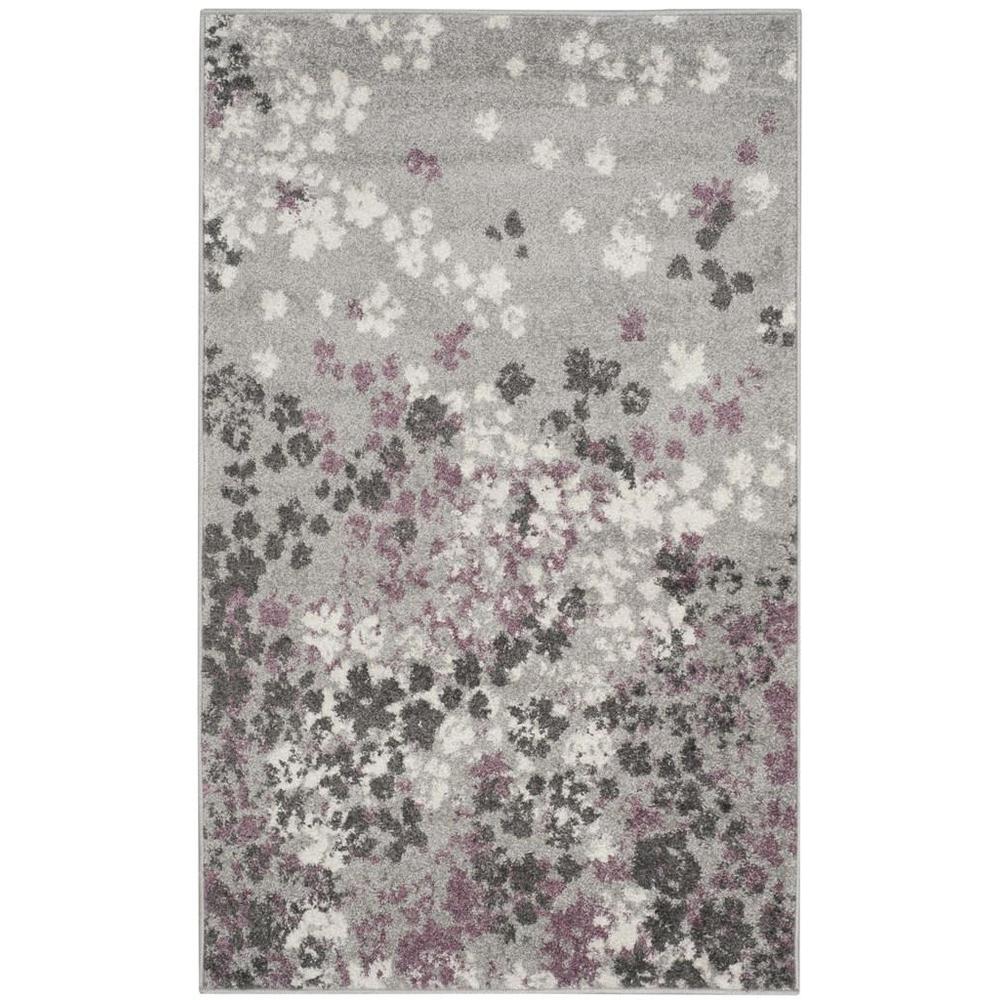 Adirondack, LIGHT GREY / PURPLE, 3' X 5', Area Rug, ADR115M-3. Picture 1