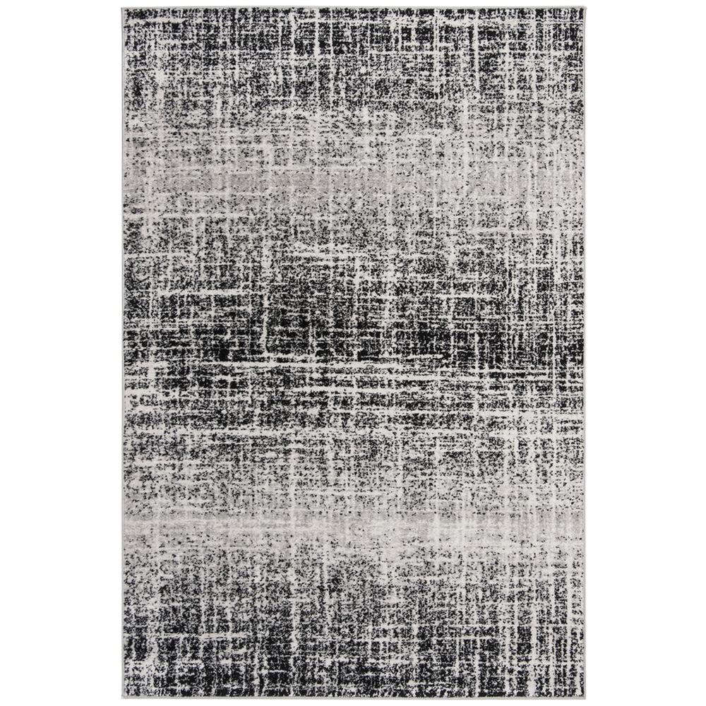 Adirondack, IVORY / BLACK, 5'-1" X 7'-6", Area Rug. Picture 1