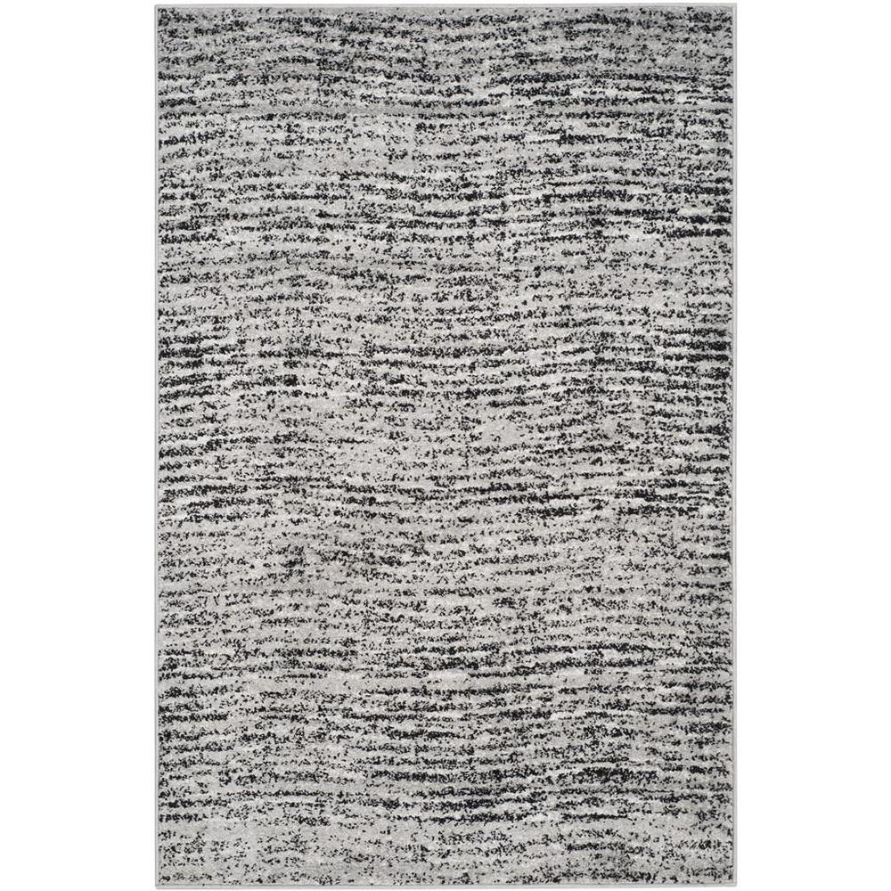 Adirondack, BLACK / SILVER, 5'-1" X 7'-6", Area Rug, ADR117A-5. Picture 1