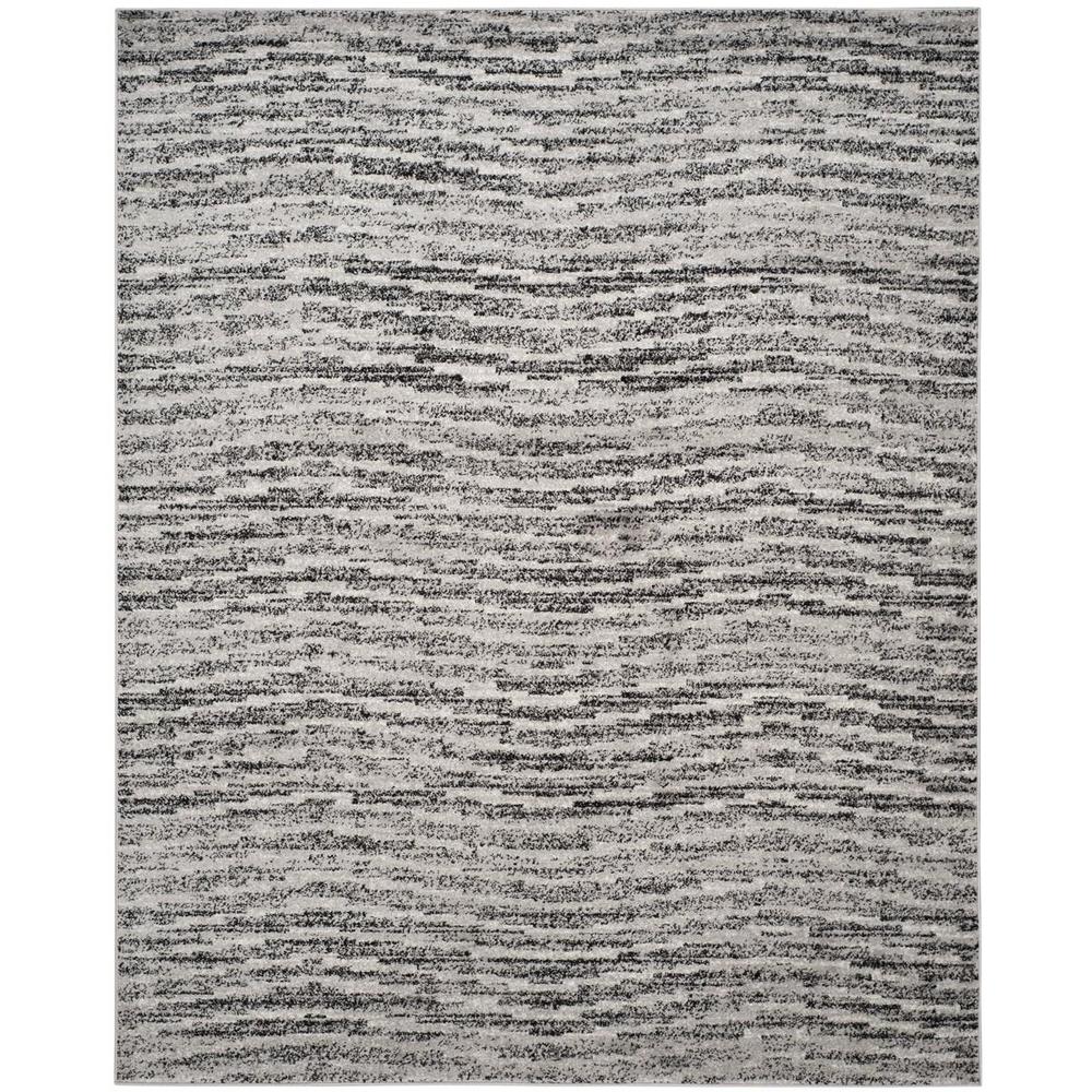 Adirondack, BLACK / SILVER, 9' X 12', Area Rug, ADR117A-9. Picture 1