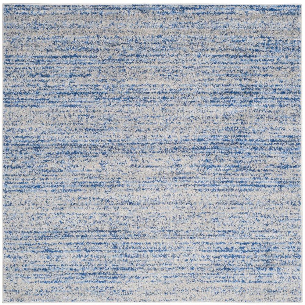 Adirondack, BLUE / SILVER, 6' X 6' Square, Area Rug, ADR117D-6SQ. Picture 1