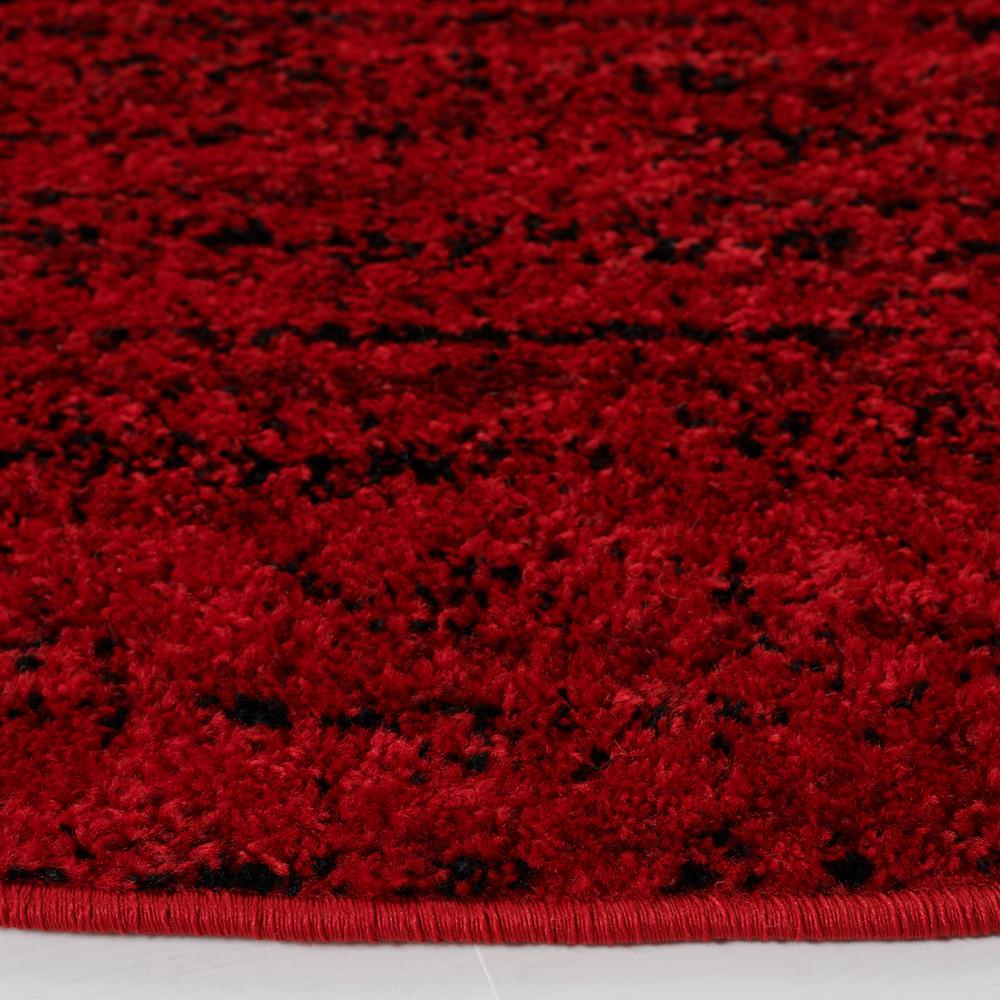 Adirondack, RED / BLACK, 6' X 6' Round, Area Rug, ADR117F-6R. Picture 2