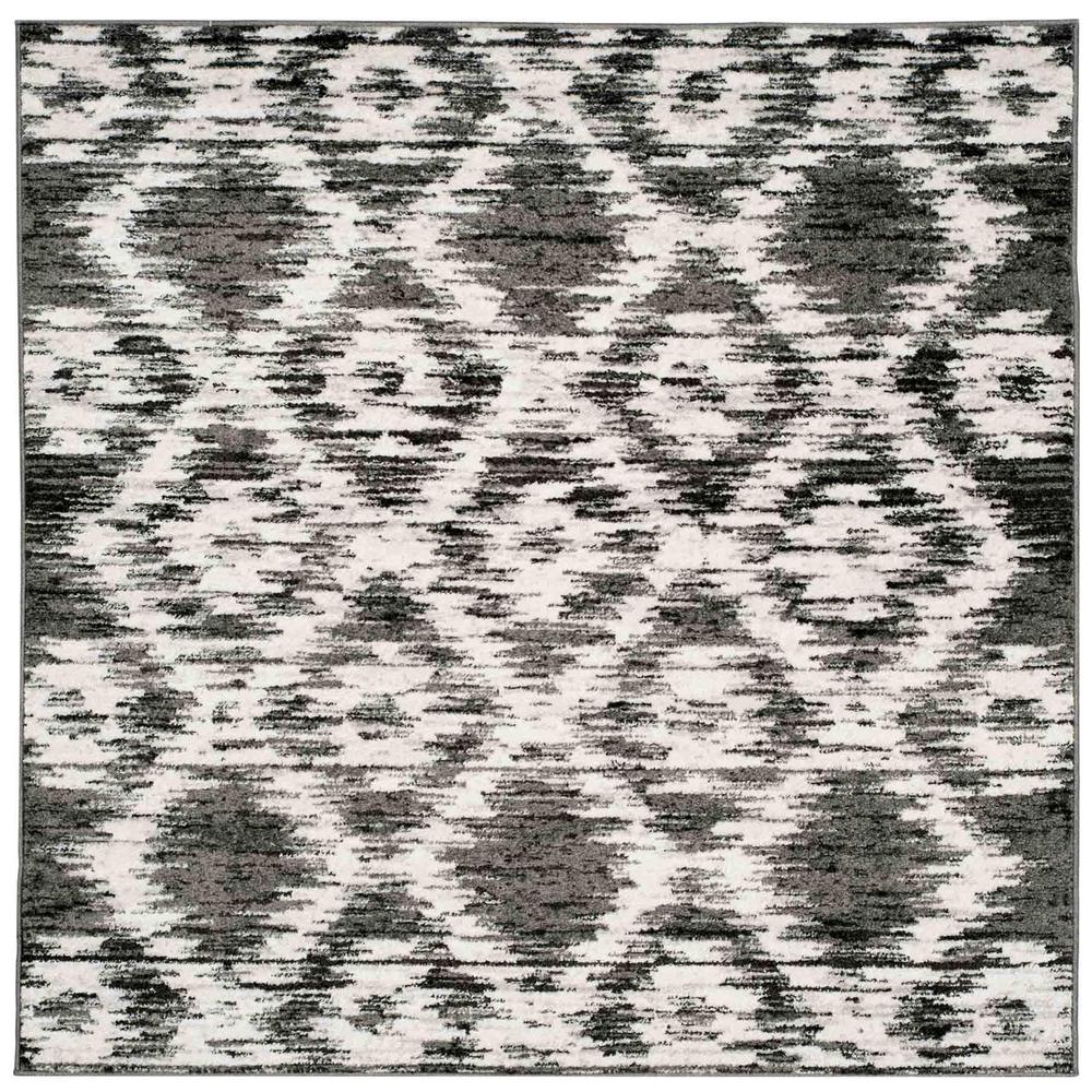 Adirondack, CHARCOAL / IVORY, 6' X 6' Square, Area Rug, ADR118R-6SQ. Picture 1