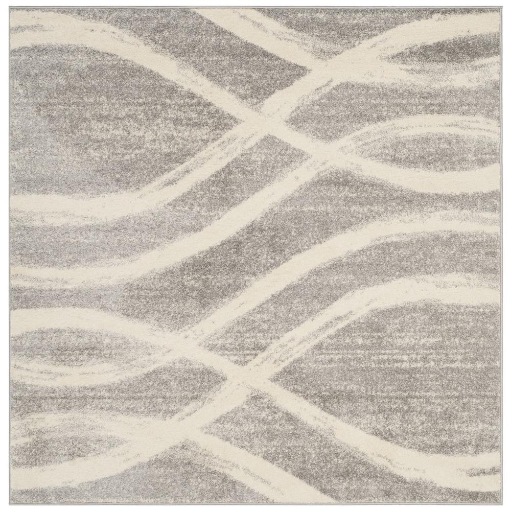 Adirondack, GREY / CREAM, 6' X 6' Square, Area Rug. Picture 1