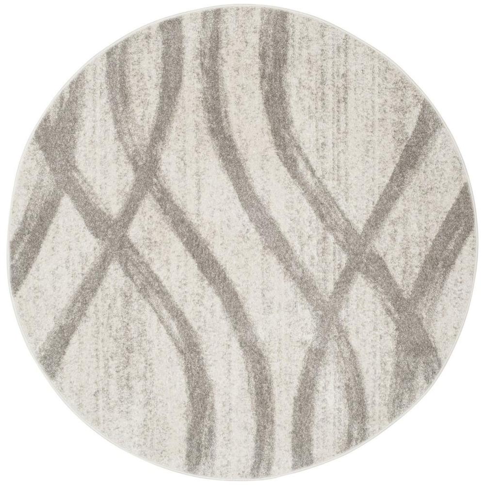 Adirondack, CREAM / GREY, 6' X 6' Round, Area Rug. Picture 1