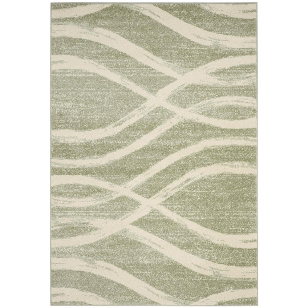 Adirondack, SAGE / CREAM, 5'-1" X 7'-6", Area Rug. Picture 1