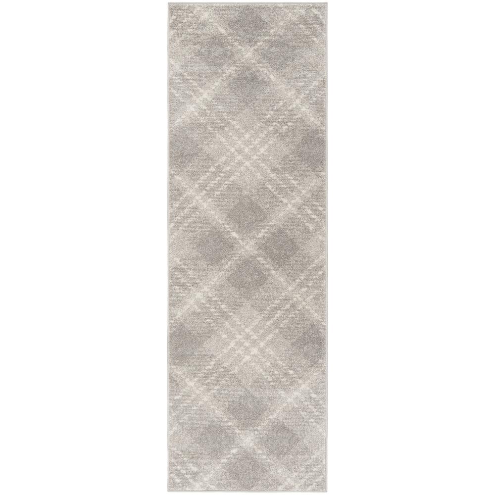 Adirondack, LIGHT GREY / IVORY, 2'-6" X 12', Area Rug. Picture 1
