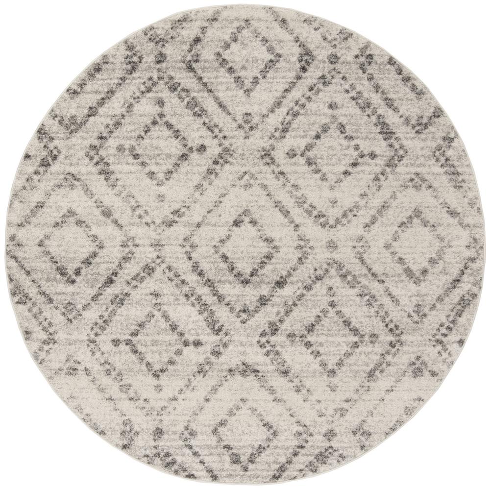 Adirondack, LIGHT GREY / GREY, 6' X 6' Round, Area Rug, ADR131C-6R. Picture 1