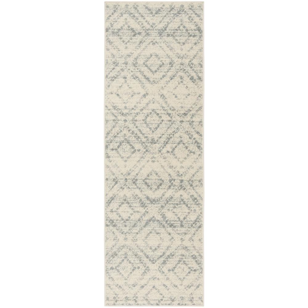Adirondack, IVORY / LIGHT BLUE, 2'-6" X 6', Area Rug. Picture 1