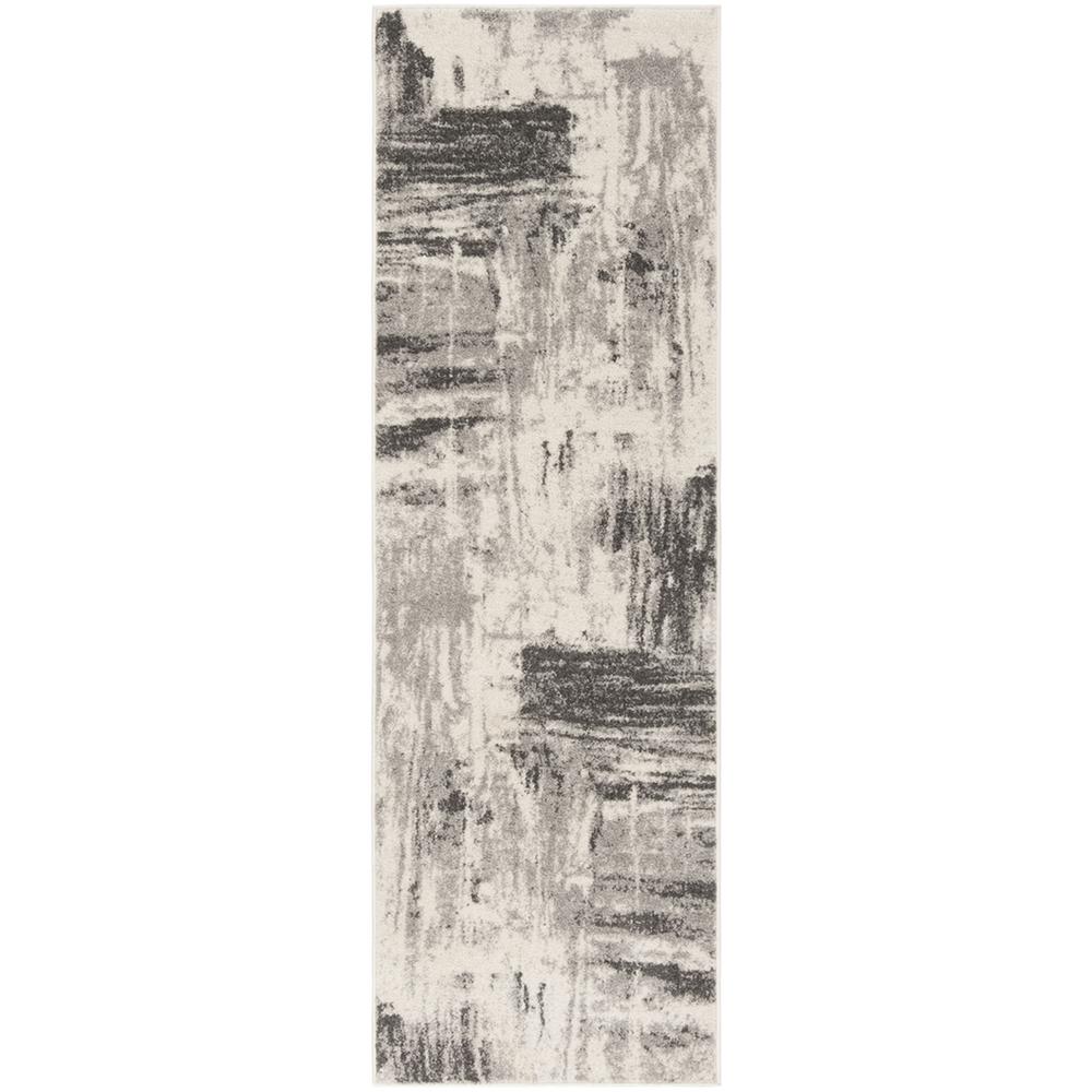 Adirondack, IVORY / GREY, 2'-6" X 6', Area Rug. Picture 1