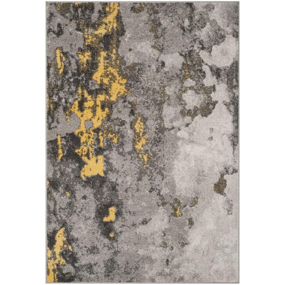 Adirondack, GREY / YELLOW, 4' X 6', Area Rug. Picture 1