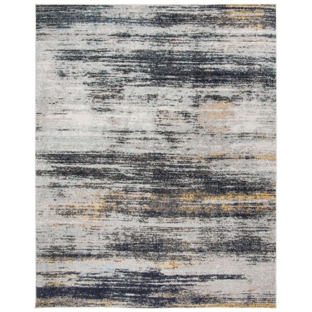 ADIRONDACK, LIGHT GREY / BLACK, 9' X 12', Area Rug. Picture 1