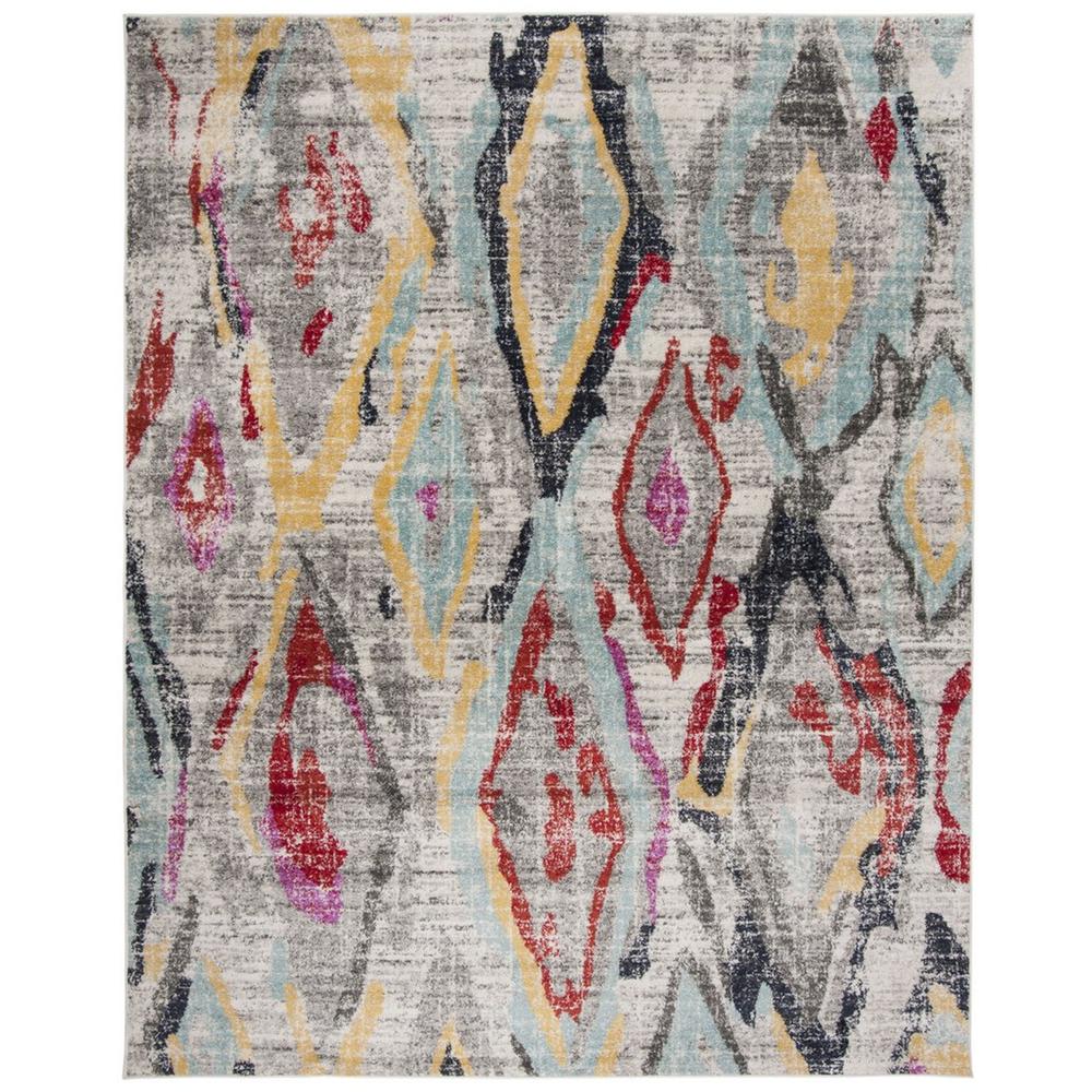 ADIRONDACK, LIGHT GREY / RED, 9' X 12', Area Rug, ADR209F-9. Picture 1