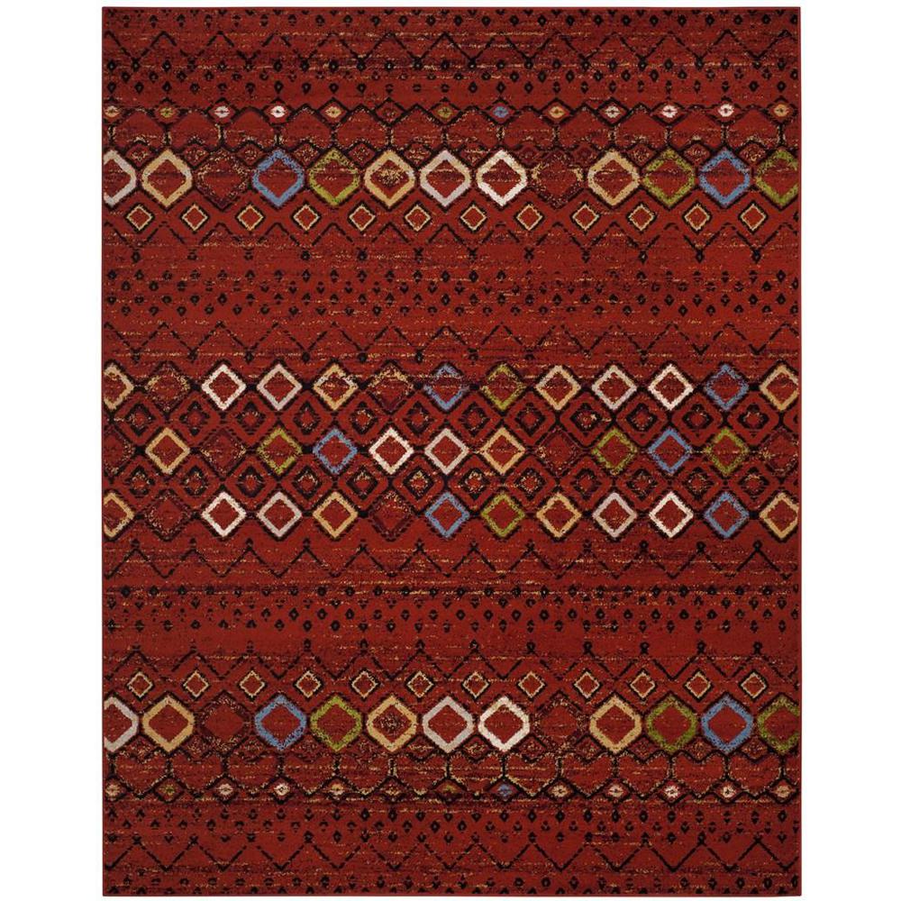 AMSTERDAM, TERRACOTTA / MULTI, 9' X 12', Area Rug. Picture 1