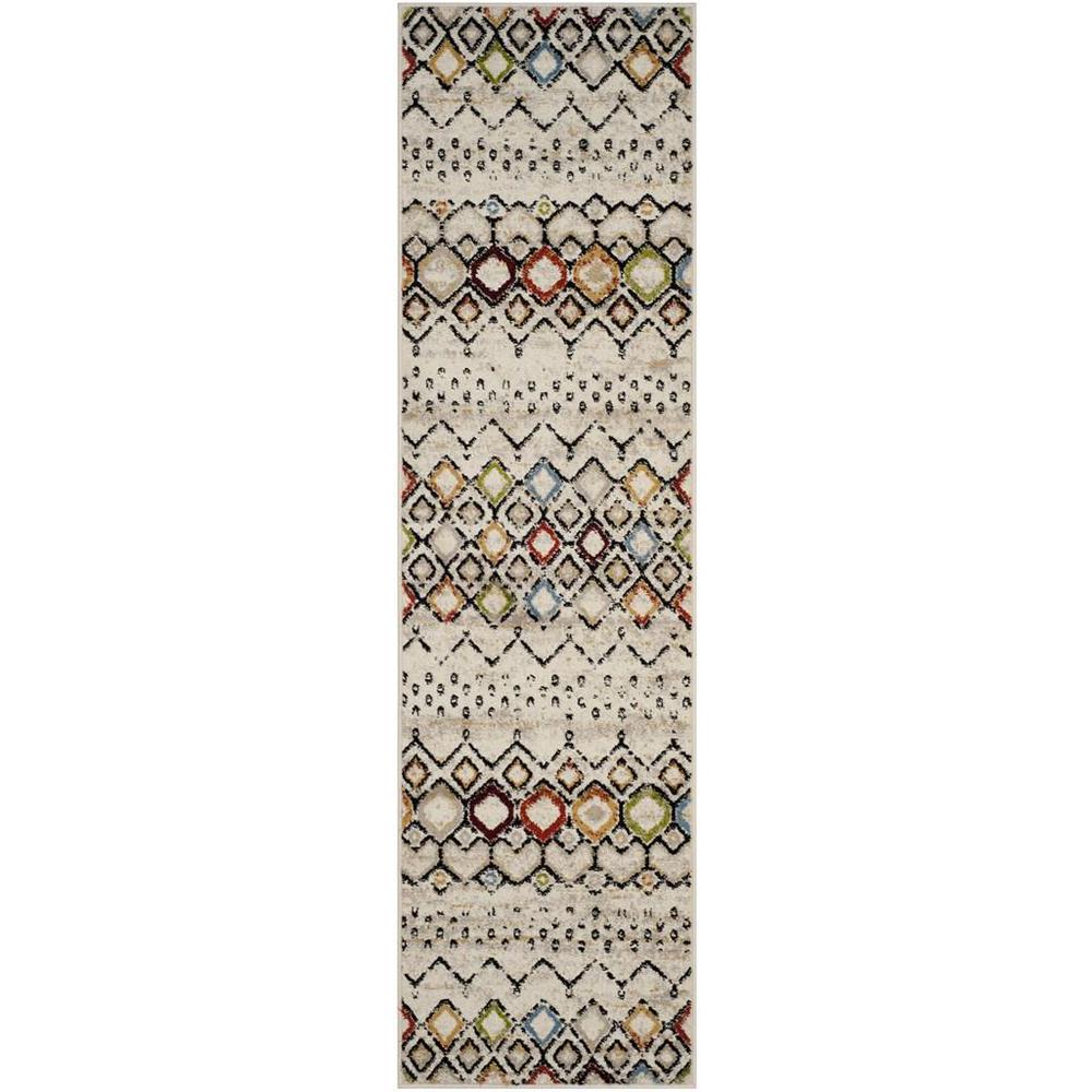 AMSTERDAM, IVORY / MULTI, 2'-3" X 12', Area Rug. Picture 1