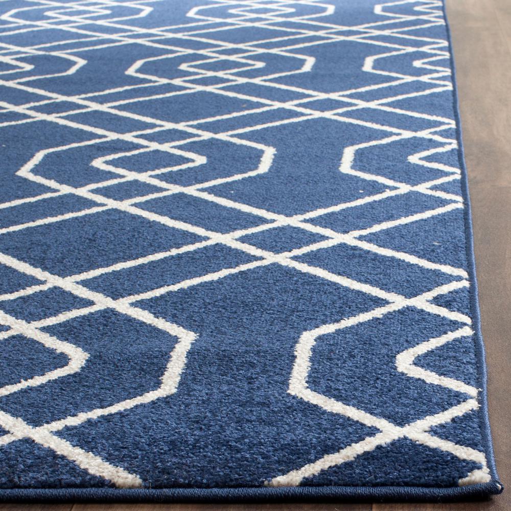 AMHERST, NAVY / BEIGE, 5' X 8', Area Rug, AMT407P-5. Picture 1