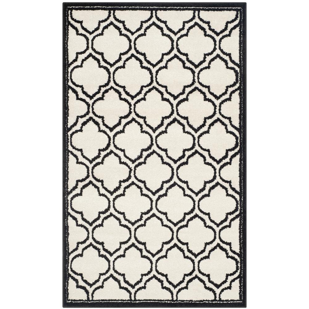 AMHERST, IVORY / ANTHRACITE, 2'-3" X 7', Area Rug. Picture 1