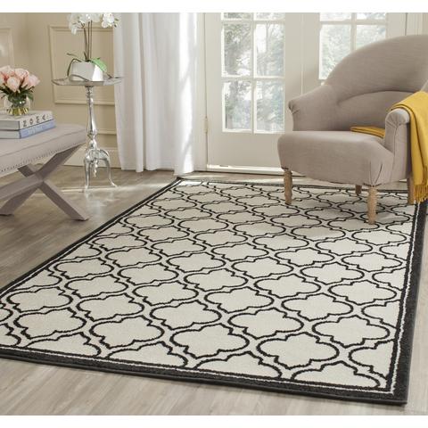 AMHERST, IVORY / ANTHRACITE, 5'-3" X 8', Area Rug. Picture 3