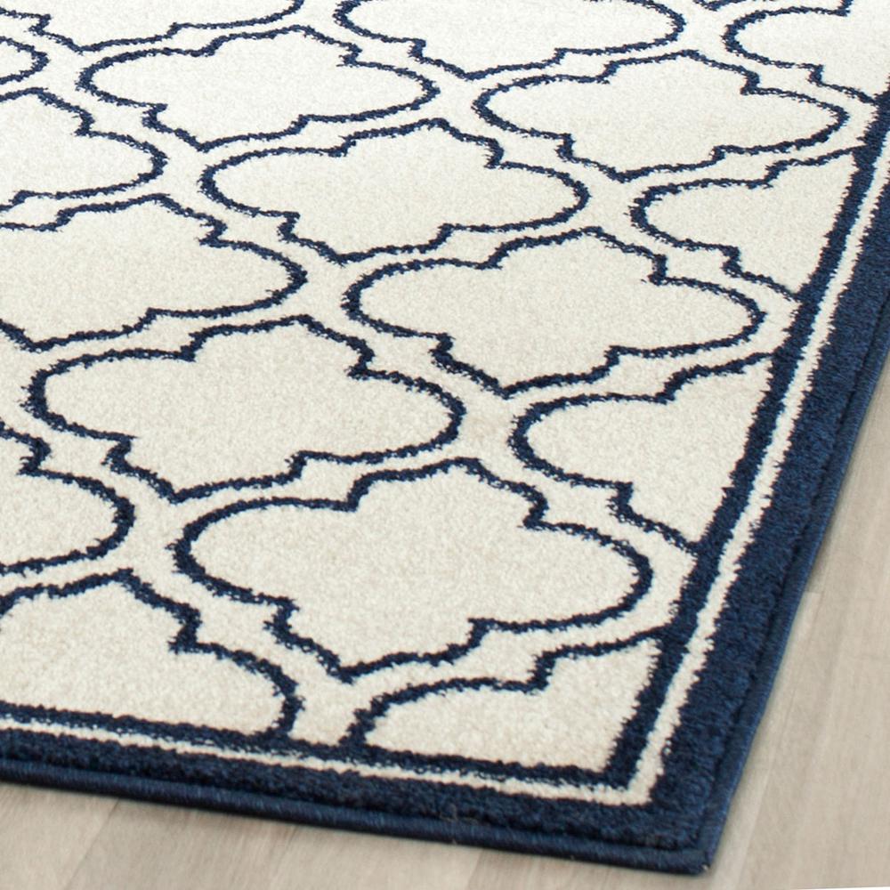 AMHERST, IVORY / NAVY, 6' X 9', Area Rug, AMT412M-6. Picture 1